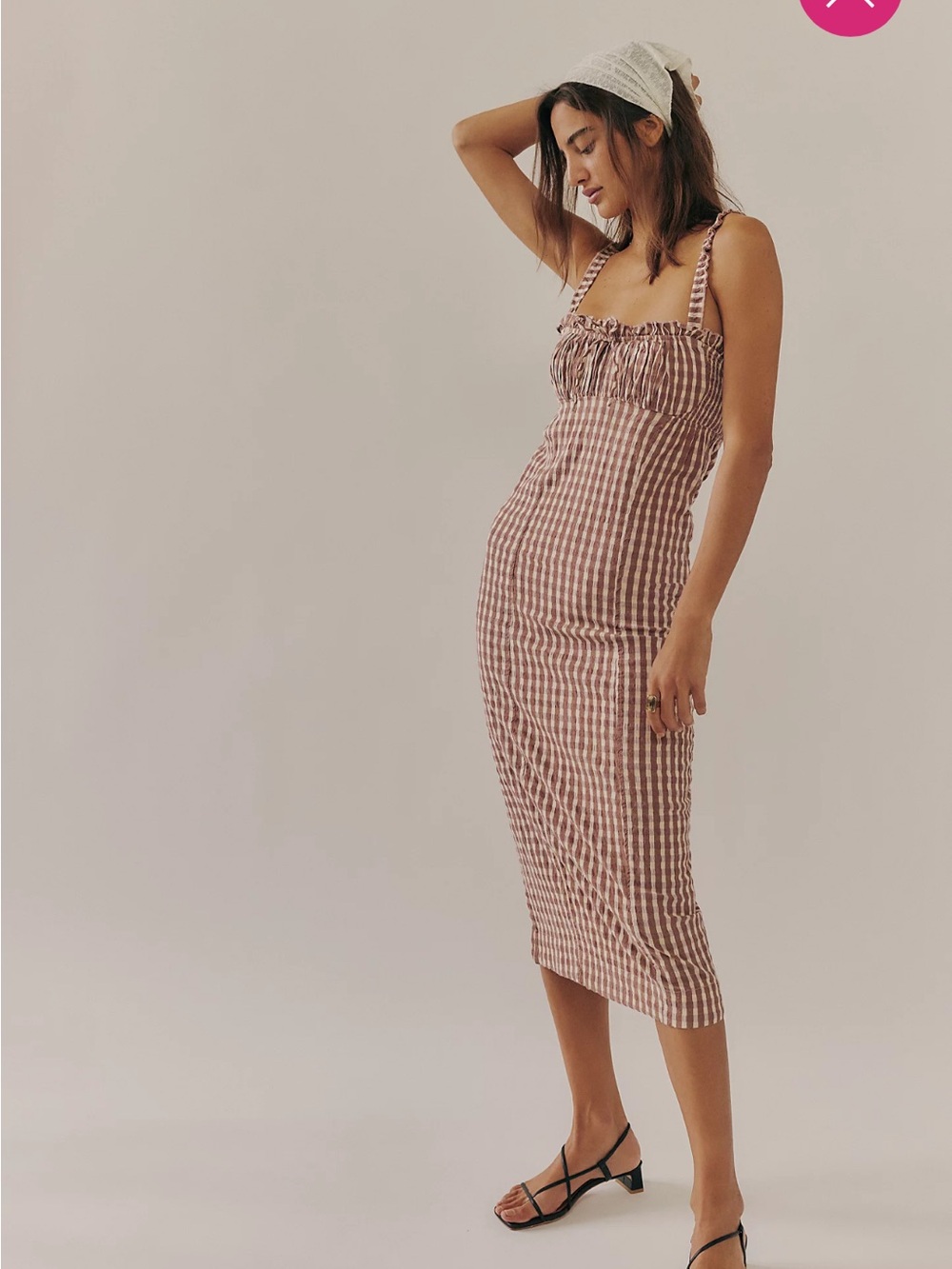 FREE PEOPLE NWT Lucinda Plaid Midi Dress